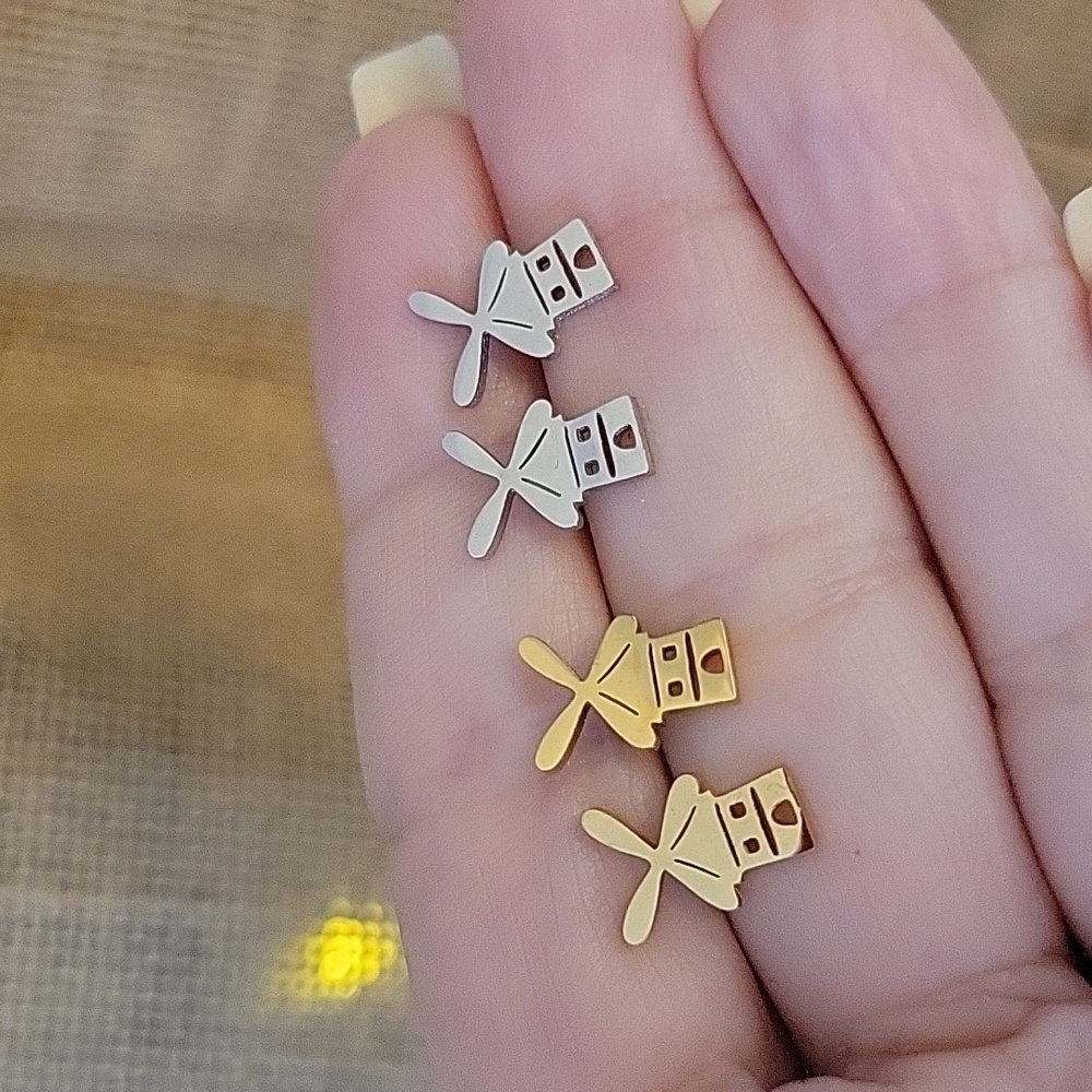 DUTCH WINDMILL EARRINGS, Choice of Color